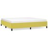 vidaXL Cadre de lit sans matelas vert 200x200 cm tissu