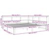 vidaXL Lit biblioth&egrave;que sans matelas cire marron 180x200 cm pin massif