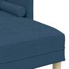 vidaXL Ensemble de Canap&eacute;s avec coussin Bleu Polyester