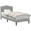 vidaXL Cadre de lit avec t&ecirc;te de lit Gris clair 90 x 190 cm Velours