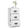 vidaXL Buffet blanc 36x35,5x67,5 cm bois d'ingénierie