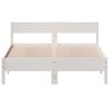 vidaXL Cadre de lit sans matelas blanc 150x200 cm bois de pin massif