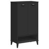vidaXL Armoire &agrave; chaussures VIKEN noir bois d'ing&eacute;nierie