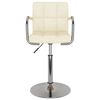 vidaXL Tabouret de bar Crème Tissu