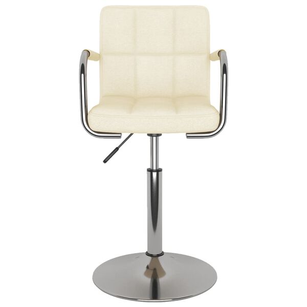 vidaXL Tabouret de bar Crème Tissu