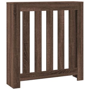 vidaXL Cache-radiateur ch&ecirc;ne marron 78x20x82 cm bois d'ing&eacute;nierie