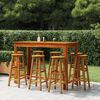 vidaXL Ensemble de bar de jardin 9 pcs Bois d'acacia solide
