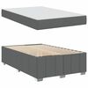 vidaXL Cadre de lit avec matelas Gris fonc&eacute; 120 x 200 cm tissu