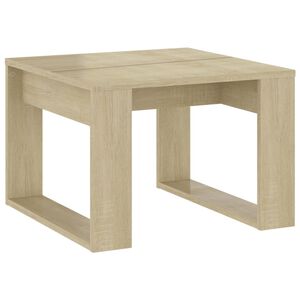 vidaXL Table d'appoint Ch&ecirc;ne sonoma 50x50x35 cm Bois d&rsquo;ing&eacute;nierie