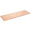 vidaXL Comptoir de salle de bain marron 180x60x(2-4) cm bois trait&eacute;