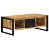 vidaXL Table basse 90x50x36 cm bois de manguier massif brut