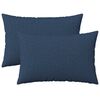 vidaXL Coussin avec oreiller HEERLEN 2 pc Bleu Tissu