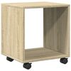 vidaXL Armoire &agrave; roulettes ch&ecirc;ne sonoma 37x33x42,5cm bois d&rsquo;ing&eacute;nierie
