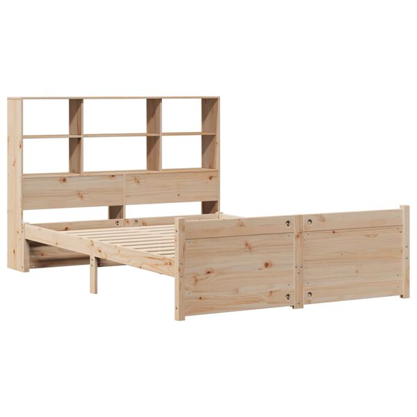 vidaXL Lit biblioth&egrave;que sans matelas 160x200 cm bois massif de pin