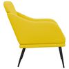 vidaXL Fauteuil Jaune clair 63x76x80 cm Tissu