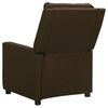 vidaXL Fauteuil de massage Marron fonc&eacute; Tissu