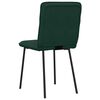 vidaXL Chaises &agrave; manger lot de 6 vert fonc&eacute; velours