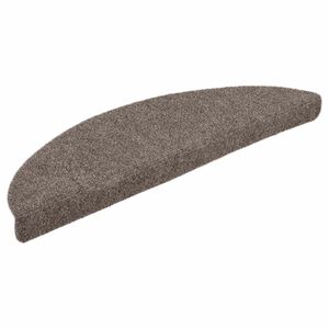 vidaXL Tapis d'escalier autocollants 5 pi&egrave;ces 56x17x3 cm Beige