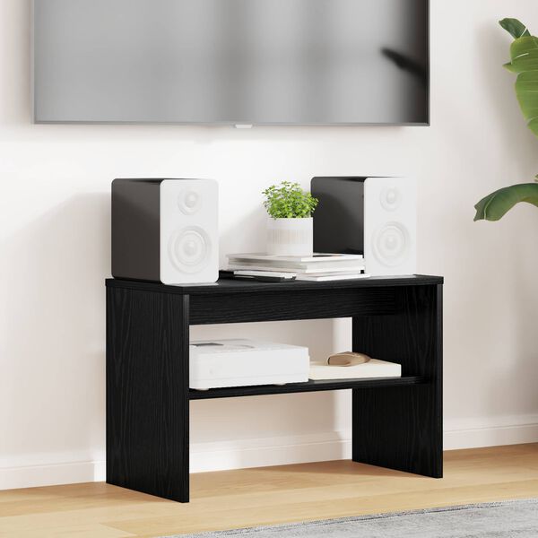 vidaXL Meuble TV Ch&ecirc;ne noir 60 x 30 x 40 cm Bois d'ing&eacute;nierie