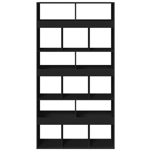 vidaXL Biblioth&egrave;que noir 100x33x187,5 cm bois d'ing&eacute;nierie