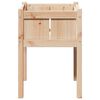 vidaXL Cache-pot de jardin Nature 50 x 50 x 70 cm Bois de pin massif