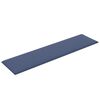 vidaXL Panneaux muraux 12 pcs Bleu 60x15 cm Tissu 1,08 m²