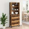 vidaXL Haut Armoire Bois ancien 69,5 x 34 x 180 cm Bois d'ing&eacute;nierie