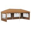 vidaXL Tente de f&ecirc;te pop-up 575 x 289 x 245 cm Beige