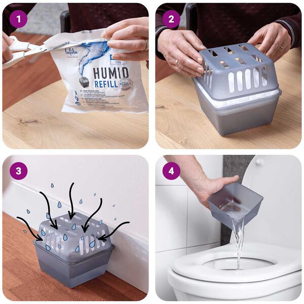 Lafita Absorbeurs d'humidit&eacute; avec sacs de recharge 4 pcs 450 g