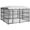 vidaXL Chenil ext&eacute;rieur avec toit 300x300x210 cm