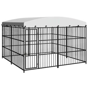 vidaXL Chenil ext&eacute;rieur avec toit 300x300x210 cm