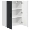 vidaXL Armoire de cuisine avec stockage Kalmar Noir 60 x 31 x 80 cm