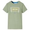 T-shirt pour enfants kaki clair 128