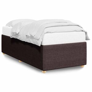 vidaXL Cadre de lit sans matelas marron fonc&eacute; 80x200 cm tissu
