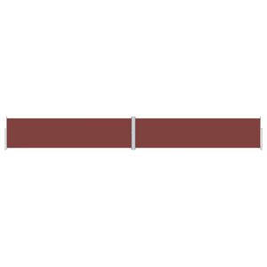 vidaXL Auvent lat&eacute;ral r&eacute;tractable Marron 160x1200 cm