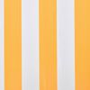 vidaXL Toile d'auvent Orange et blanc 3,5x2,5 m