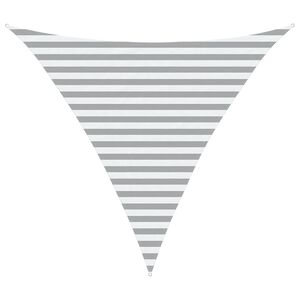 vidaXL Voile d'ombre Gris clair et blanc 3 x 3 x 3 m