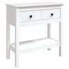 vidaXL Table console Blanc 75x35x75 cm Bois massif de pin