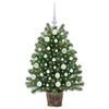vidaXL Sapin de No&euml;l artificiel avec 150 LED Vert 95 cm PE et PVC