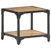 vidaXL Table basse 40x40x36 cm Bois massif de manguier brut