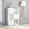 vidaXL Armoire de rangement Blanc 60x29,5x90 cm Bois d'ingénierie