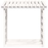vidaXL Support pour bois de chauffage Blanc 108x64,5x110cm Bois de pin