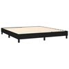 vidaXL Sommier &agrave; lattes de lit avec matelas LED Noir 180x200 cm Tissu