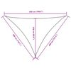 vidaXL Voile de parasol tissu oxford triangulaire 3x4x5 m terre cuite