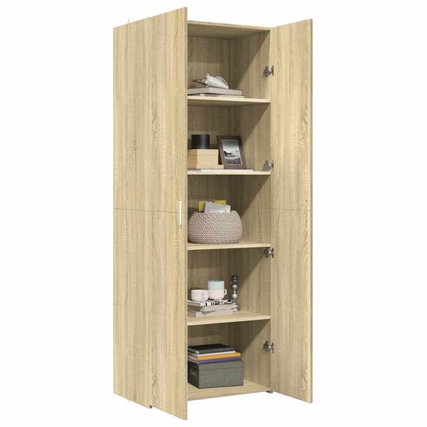 vidaXL Buffet haut ch&ecirc;ne sonoma 70x42,5x185 cm bois d'ing&eacute;nierie