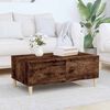 vidaXL Table basse Ch&ecirc;ne fum&eacute; 90x50x36,5 cm Bois d'ing&eacute;nierie