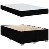 vidaXL Cadre de lit avec matelas Noir 120 x 200 cm tissu