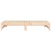 vidaXL Lit coulissant 2x(75x190) cm Bois de pin massif