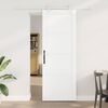 vidaXL Porte coulissante Blanc 78 x 211 cm Pin massif