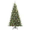 vidaXL Sapin de No&euml;l Artificiel &agrave; Branches Articul&eacute;es Vert 240 cm